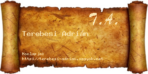 Terebesi Adrián névjegykártya